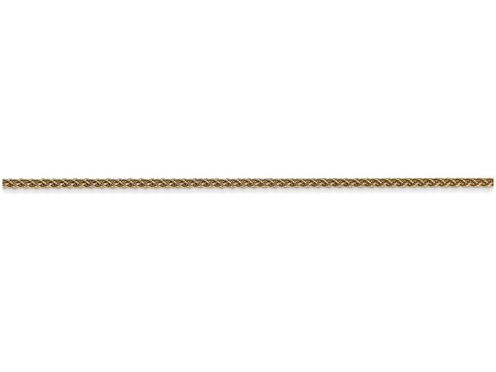 FJC Finejewelers 9 Inch 14k Yellow Gold 1.25mm Spiga Chain Ankle Bracelet (Smaller Ankles)