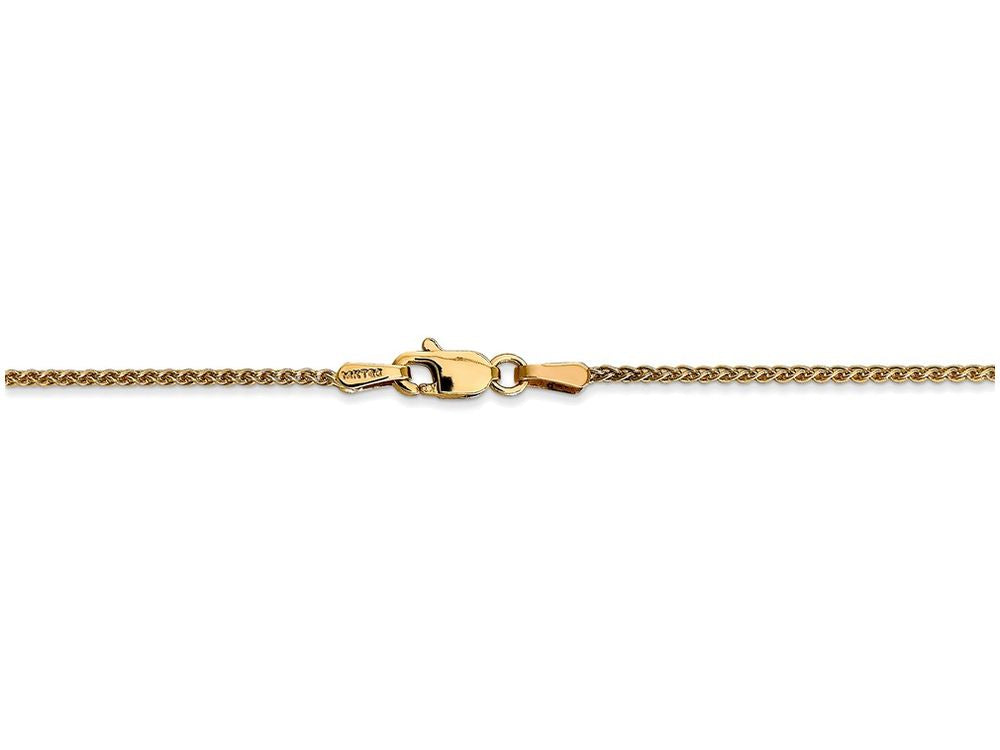 FJC Finejewelers 9 Inch 14k Yellow Gold 1.25mm Spiga Chain Ankle Bracelet (Smaller Ankles)