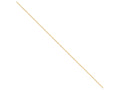 FJC Finejewelers 10 Inch 14k Yellow Gold 1.2mm x 10 inch bright-cut Baby Ball Chain Ankle Bracelet