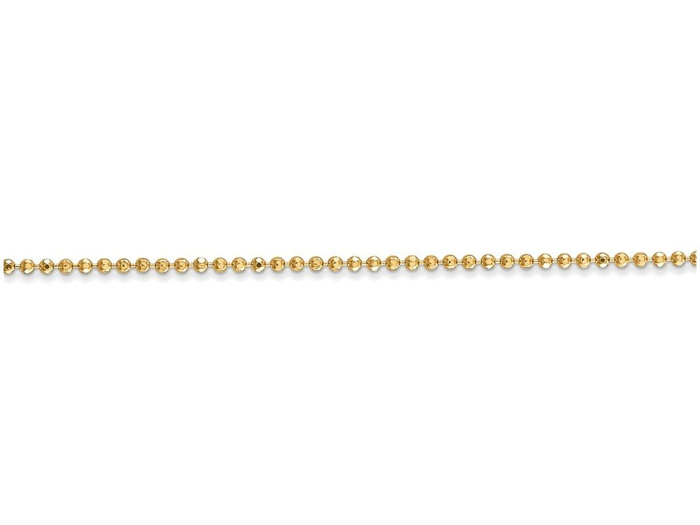 FJC Finejewelers 16 Inch 14k Yellow Gold 1.2mm bright-cut Baby Ball Chain Necklace