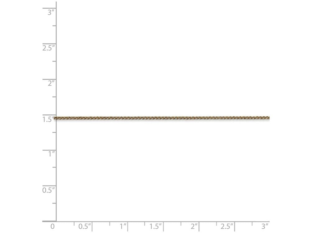 FJC Finejewelers 18 Inch 14k Yellow Gold 1.1mm Solid Polished Spiga Chain Necklace