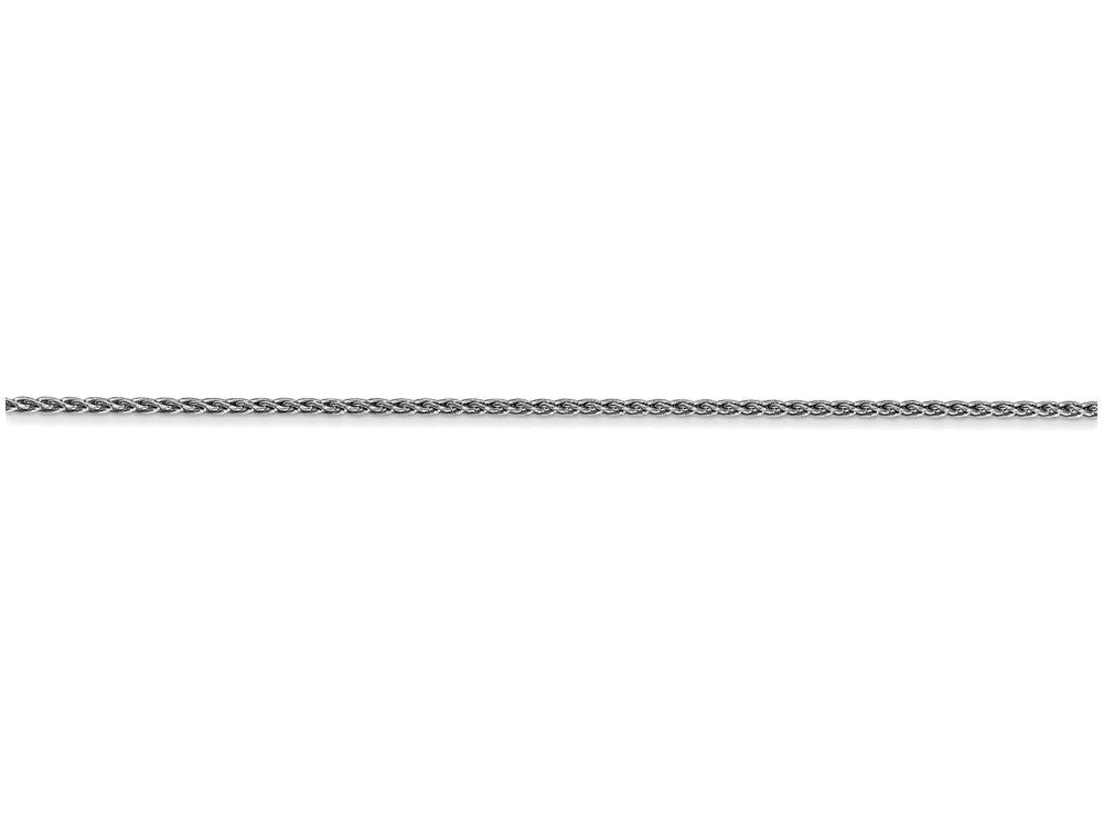 FJC Finejewelers 16 Inch 14k White Gold 1.2mm Parisian Wheat Chain Necklace