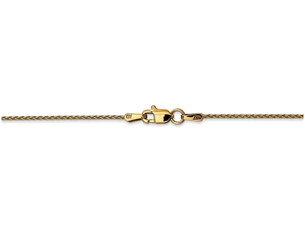 FJC Finejewelers 10 Inch 14k Yellow Gold 1.2mm Parisian Wheat Chain Ankle Bracelet