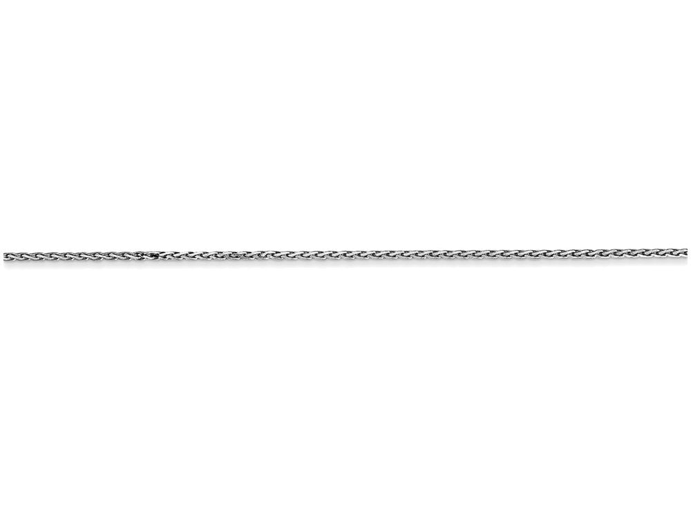 FJC Finejewelers 20 Inch 14k White Gold .85mm Round bright-cut Wheat Chain Necklace