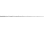 FJC Finejewelers 24 Inch 14k White Gold .85mm Round bright-cut Wheat Chain Necklace