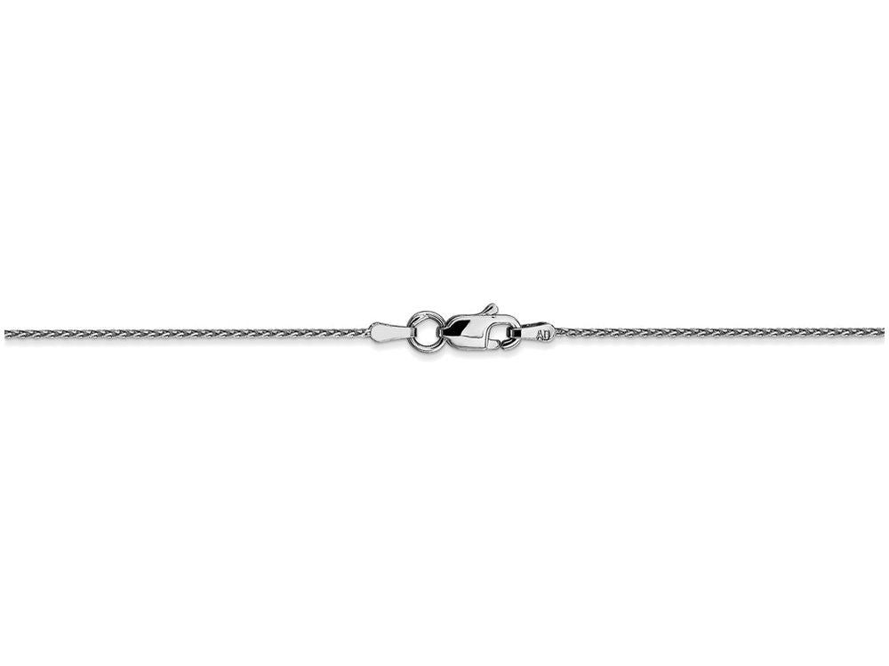 FJC Finejewelers 30 Inch 14k White Gold .85mm Round bright-cut Wheat Chain Necklace