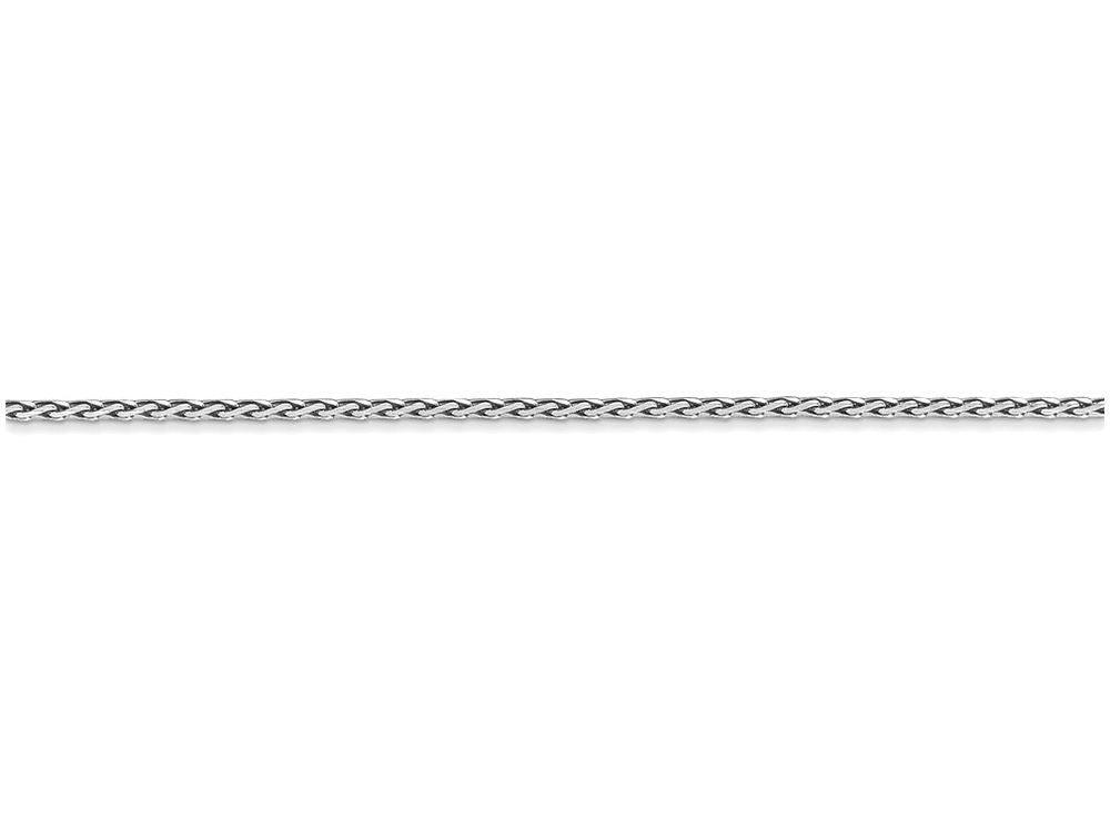 FJC Finejewelers 16 Inch 14k White Gold 1.5mm Round bright-cut Wheat Chain Necklace
