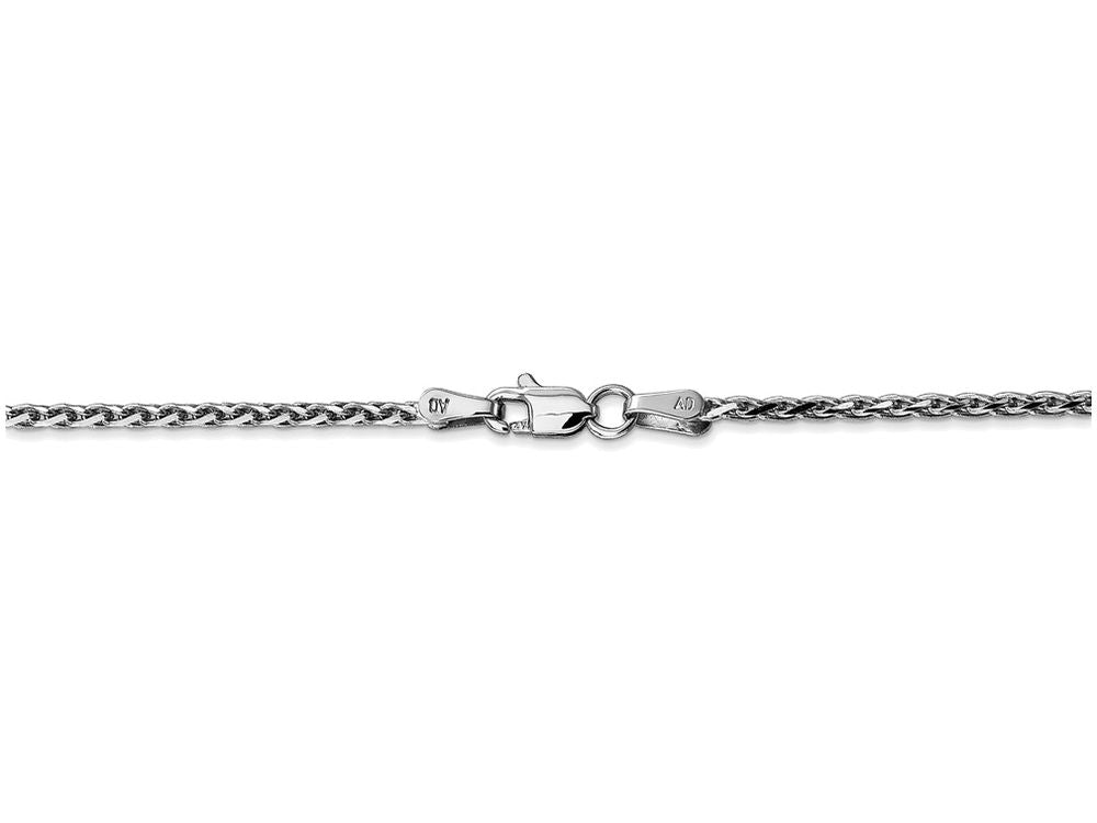 FJC Finejewelers 7 Inch 14k White Gold 1.9mm Round bright-cut Wheat Chain Bracelet