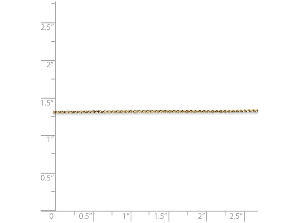 FJC Finejewelers 16 Inch 14k Yellow Gold .8mm Round bright-cut Wheat Chain Necklace