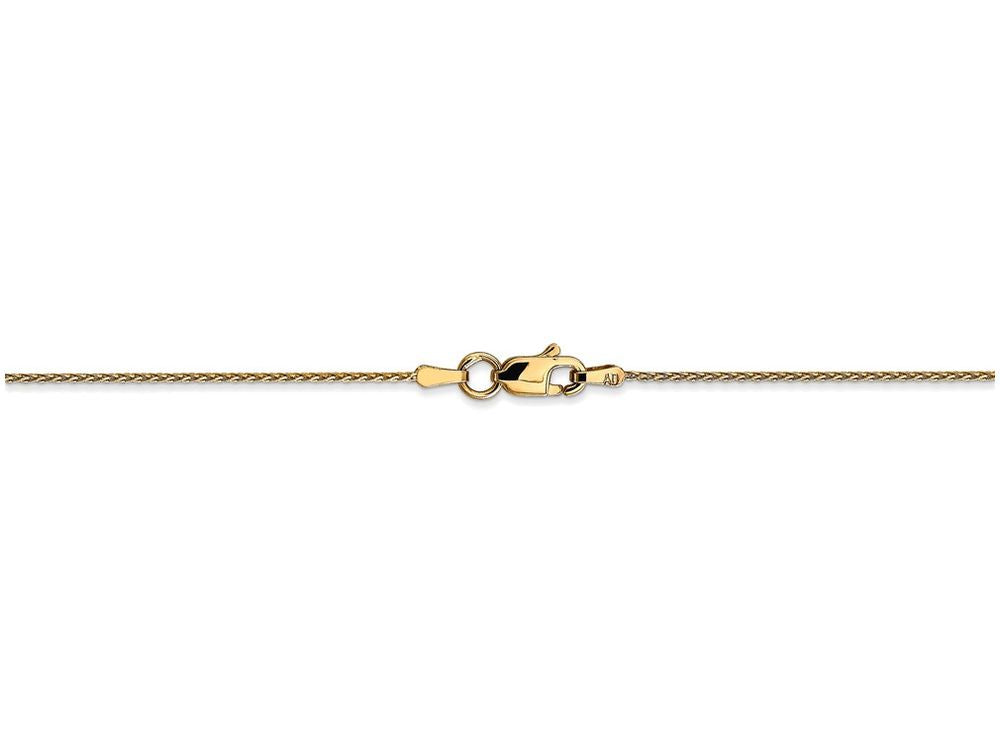 FJC Finejewelers 30 Inch 14k Yellow Gold .8mm Round bright-cut Wheat Chain Necklace
