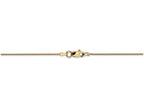 FJC Finejewelers 9 Inch 14k Yellow Gold .8mm Round bright-cut Wheat Chain Ankle Bracelet (Smaller Ankles)
