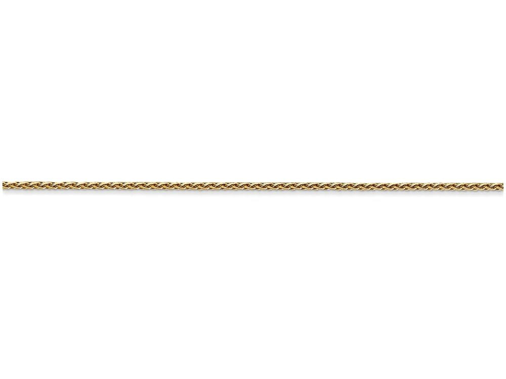 FJC Finejewelers 14 Inch 14k Yellow Gold 1.0mm bright-cut Wheat Chain Necklace
