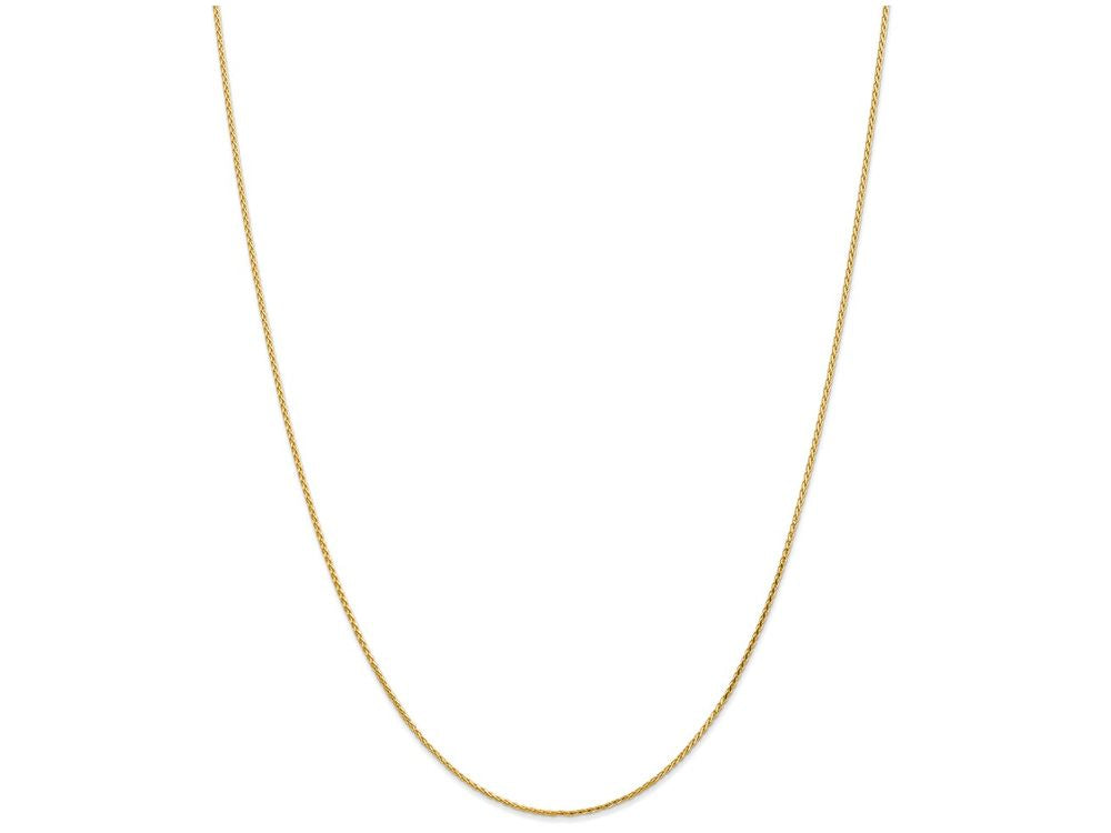 FJC Finejewelers 14 Inch 14k Yellow Gold 1.0mm bright-cut Wheat Chain Necklace