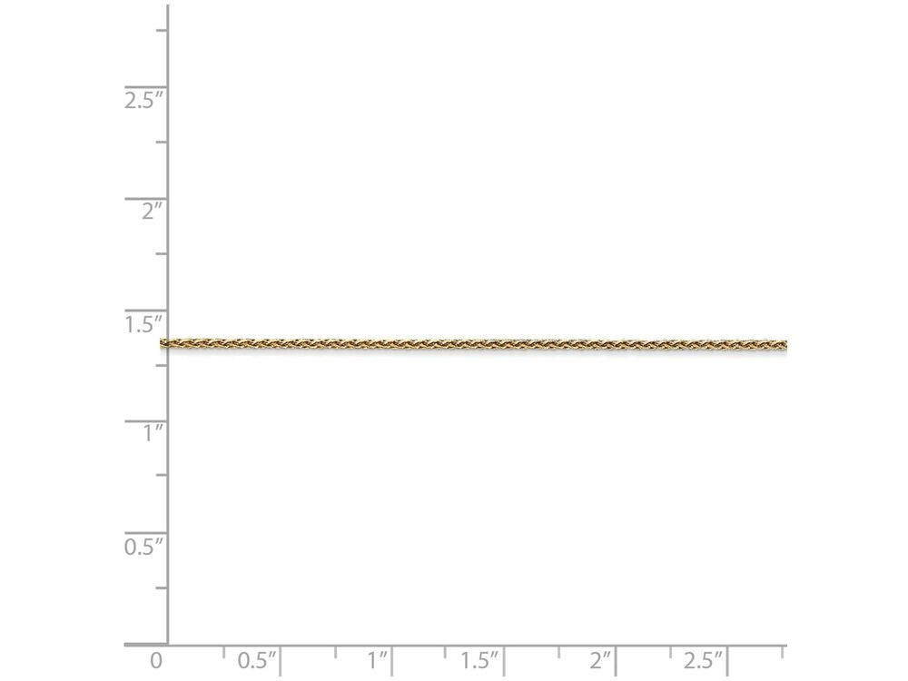 FJC Finejewelers 18 Inch 14k Yellow Gold 1.0mm bright-cut Wheat Chain Necklace