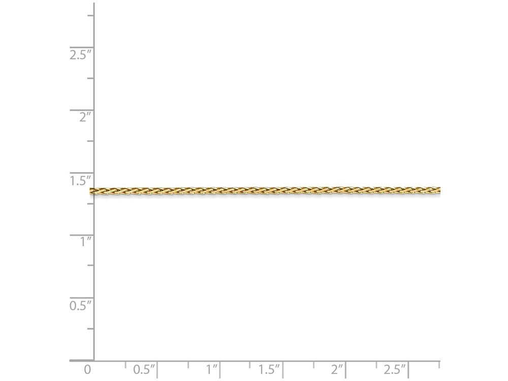 FJC Finejewelers 7 Inch 14k Yellow Gold 1.5mm bright-cut Wheat Chain Bracelet