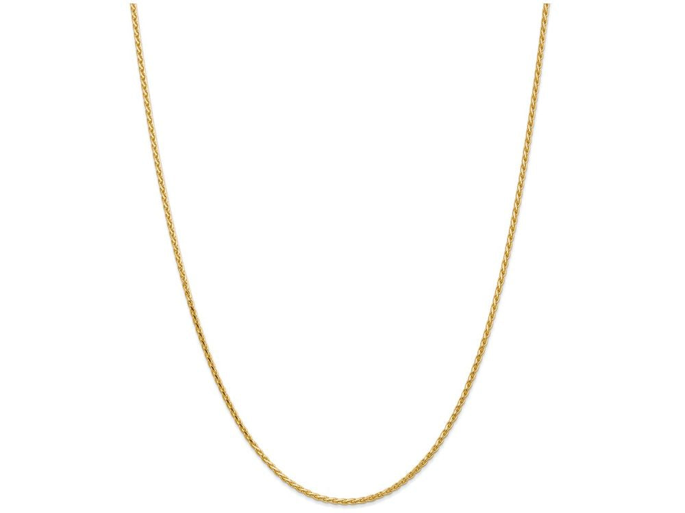 FJC Finejewelers 24 Inch 14k Yellow Gold 1.9mm Round bright-cut Wheat Chain Necklace