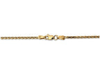 FJC Finejewelers 8 Inch 14k Yellow Gold 1.9mm Round bright-cut Wheat Chain Bracelet