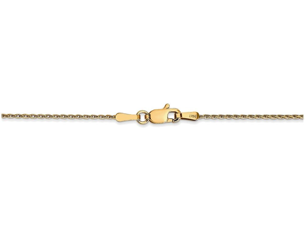 FJC Finejewelers 24 Inch 14k Yellow Gold 1.00mm Parisian Wheat Chain Necklace