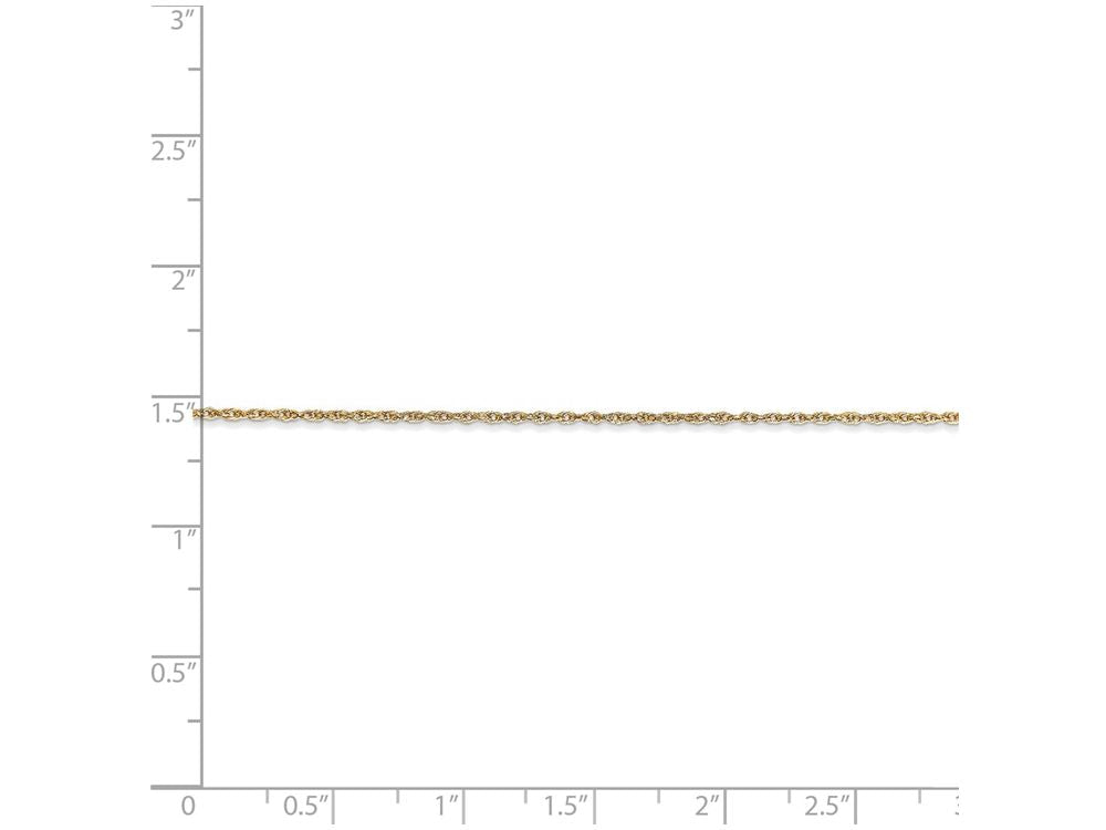 FJC Finejewelers 14 Inch 14k Yellow Gold .8mm Light Rope Chain Necklace