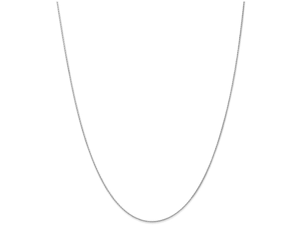 FJC Finejewelers 18 Inch 14k White Gold .8mm Baby Parisian Wheat Chain Necklace