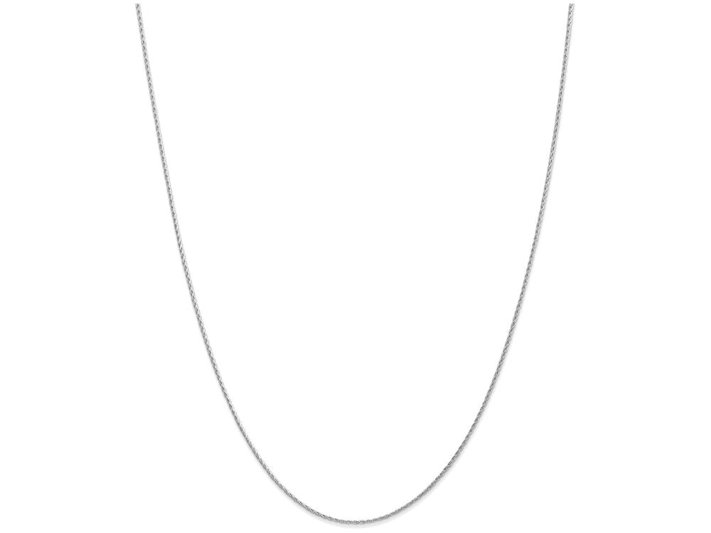 FJC Finejewelers 24 Inch 14k White Gold 1.00mm Parisian Wheat Chain Necklace