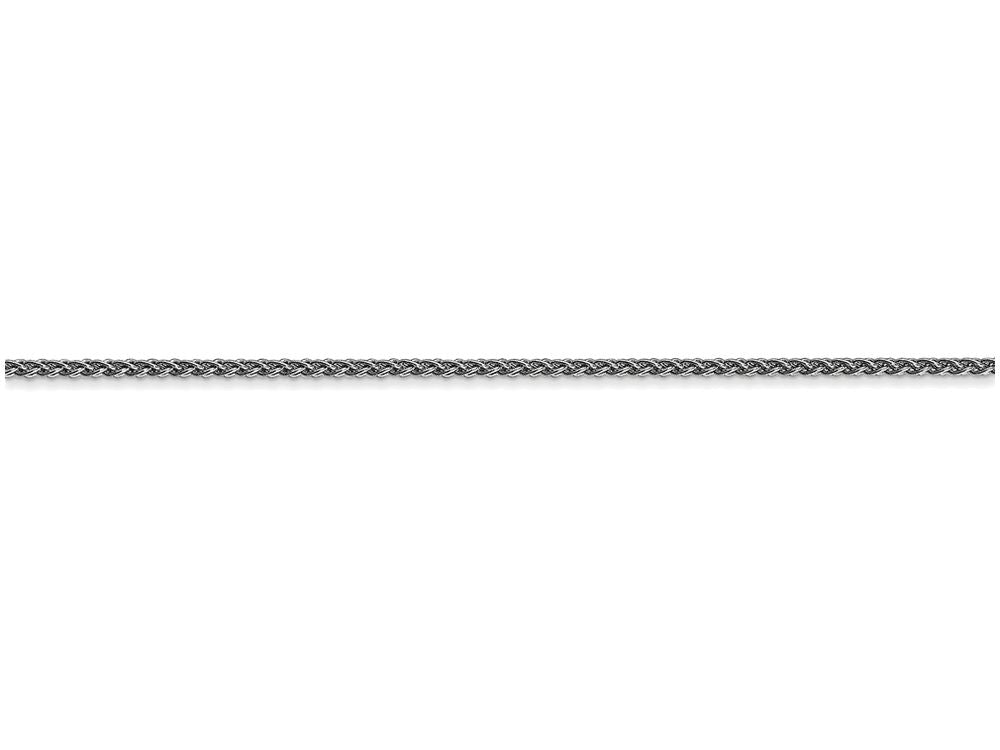 FJC Finejewelers 9 Inch 14k White Gold 1.25mm Solid Polished Spiga Chain Ankle Bracelet (Smaller Ankles)
