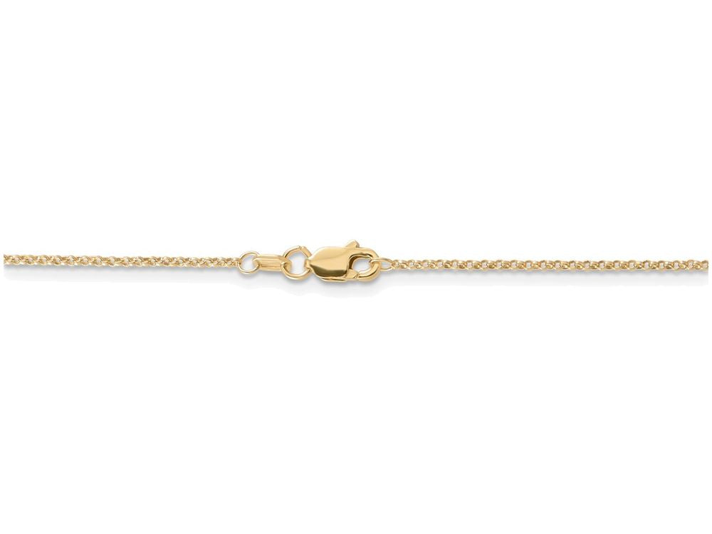 FJC Finejewelers 18 Inch 14k Yellow Gold 1.15mm Rolo Chain Necklace