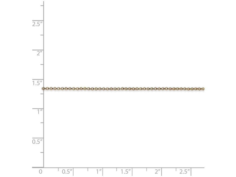 FJC Finejewelers 24 Inch 14k Yellow Gold 1.15mm Rolo Chain Necklace