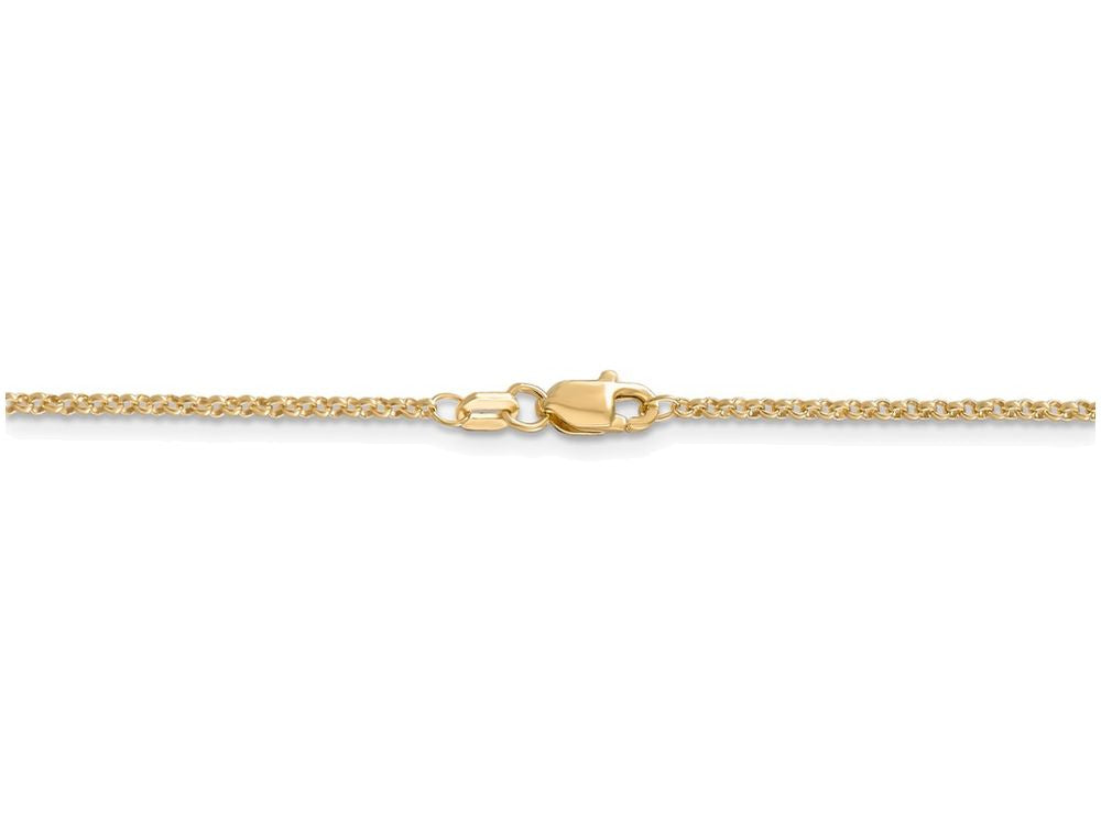 FJC Finejewelers 16 Inch 14k Yellow Gold 1.55mm Rolo Chain Necklace