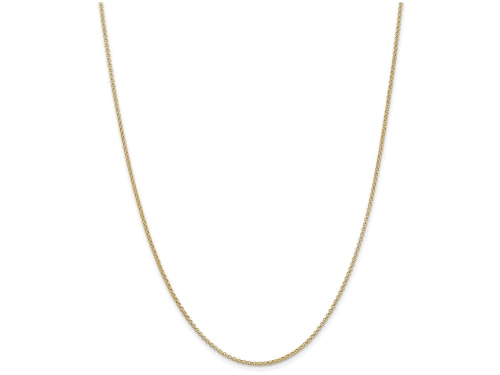 FJC Finejewelers 16 Inch 14k Yellow Gold 1.55mm Rolo Chain Necklace