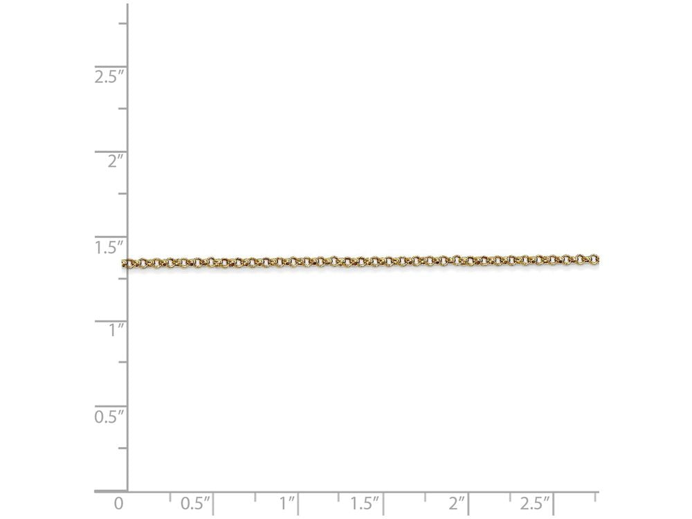 FJC Finejewelers 20 Inch 14k Yellow Gold 1.55mm Rolo Chain Necklace