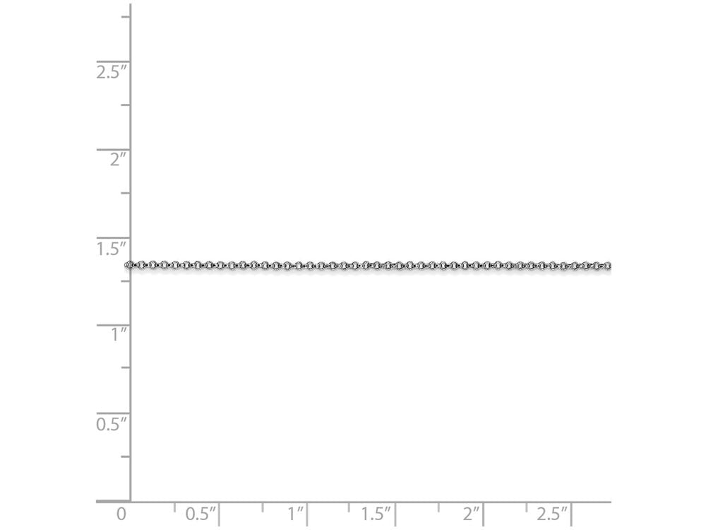 FJC Finejewelers 16 Inch 14k White Gold 1.15mm Rolo Chain Necklace