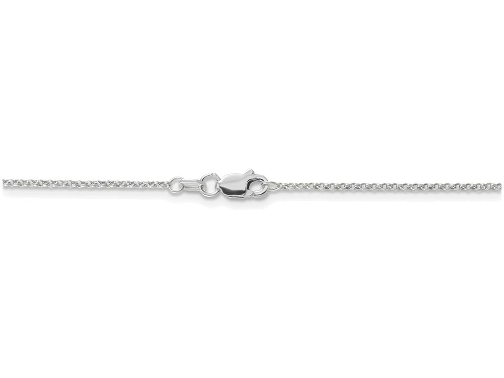 FJC Finejewelers 20 Inch 14k White Gold 1.15mm Rolo Chain Necklace