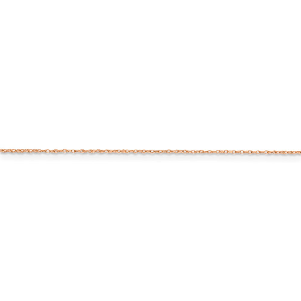 FJC Finejewelers 14k Rose Gold .5 Mm Cable Rope Chain