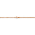 FJC Finejewelers 14k Rose Gold .5 Mm Cable Rope Chain