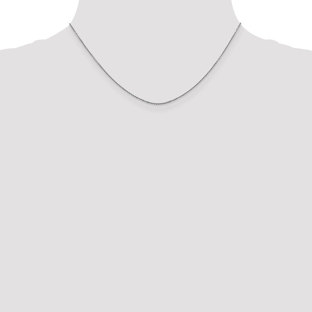 FJC Finejewelers 14k White Gold .90mm Bright Cut Cable Chain