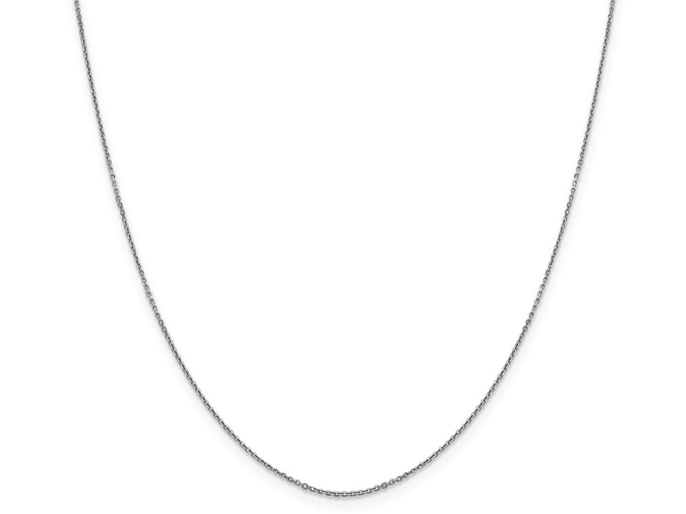 FJC Finejewelers 14k White Gold .90mm Bright Cut Cable Chain