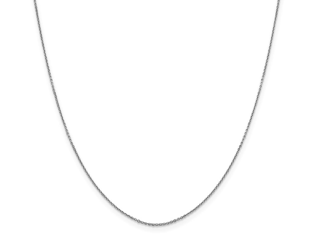 FJC Finejewelers 14k White Gold .90mm Bright Cut Cable Chain