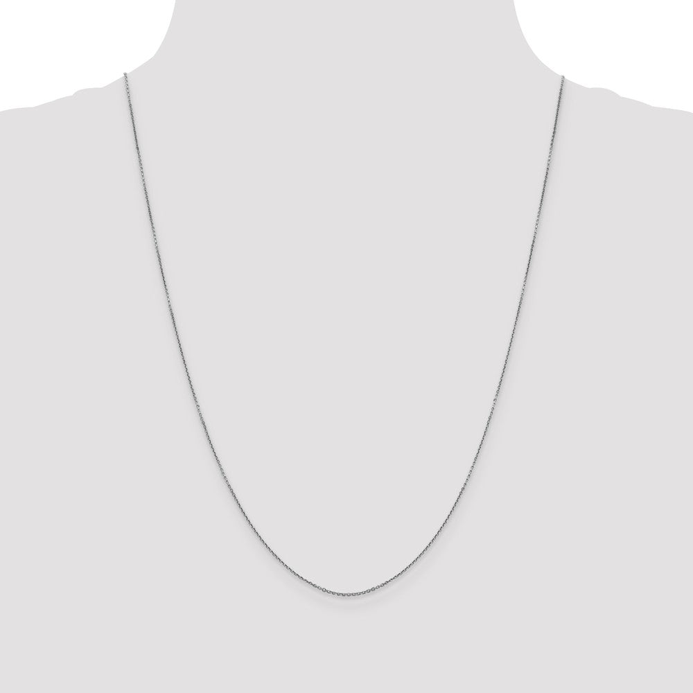 FJC Finejewelers 14k White Gold .90mm Bright Cut Cable Chain