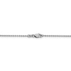 FJC Finejewelers 14k White Gold 1.40mm Solid Polished Cable Chain