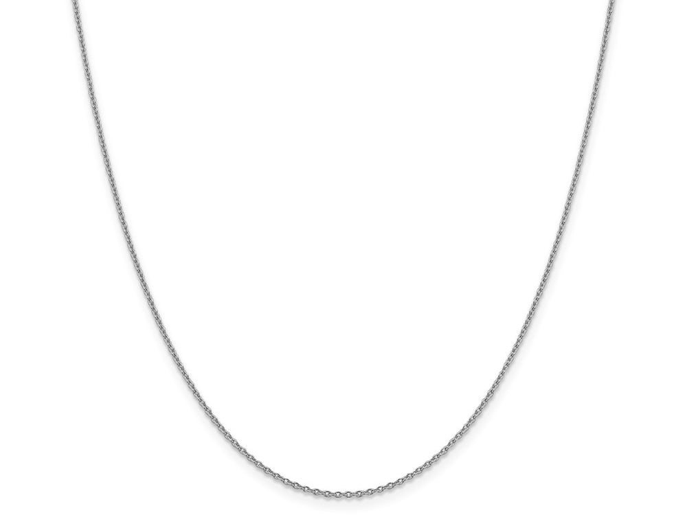 FJC Finejewelers 14k White Gold 1.40mm Solid Polished Cable Chain