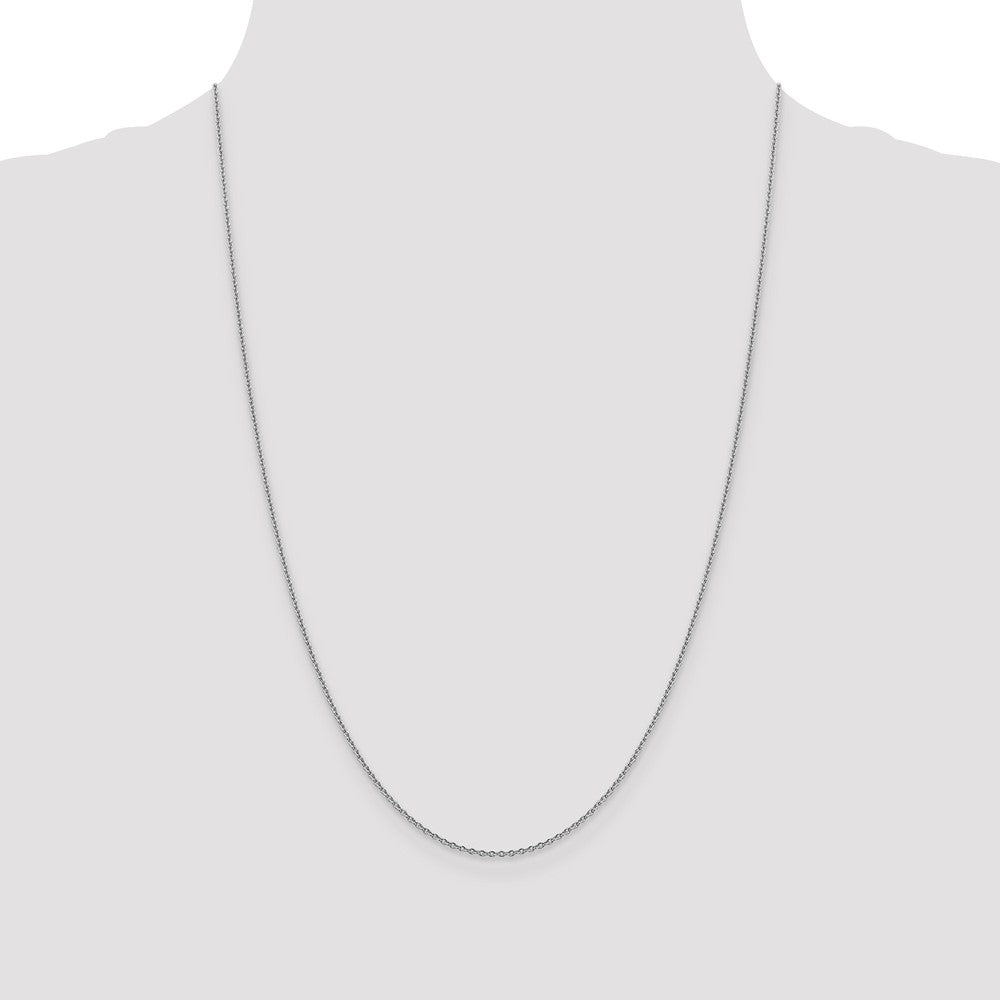 FJC Finejewelers 14k White Gold 1.40mm Solid Polished Cable Chain