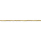 FJC Finejewelers 14 kt Yellow Gold 1.4mm Solid Polished Cable Chain