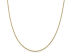 FJC Finejewelers 14 kt Yellow Gold 1.4mm Solid Polished Cable Chain