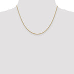 FJC Finejewelers 14 kt Yellow Gold 1.4mm Solid Polished Cable Chain