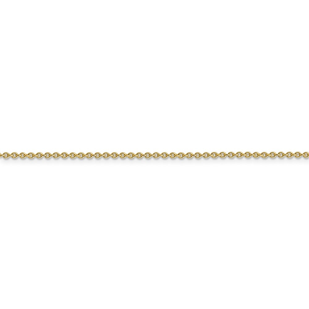 FJC Finejewelers 14 kt Yellow Gold 1.4mm Solid Polished Cable Chain