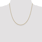 FJC Finejewelers 14 kt Yellow Gold 1.4mm Solid Polished Cable Chain
