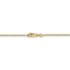 FJC Finejewelers 14 kt Yellow Gold 1.4mm Solid Polished Cable Chain