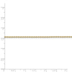 FJC Finejewelers 14 kt Yellow Gold 1.4mm Solid Polished Cable Chain