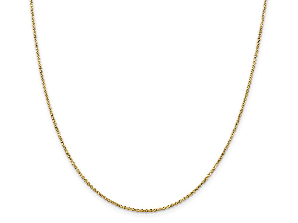 FJC Finejewelers 14 kt Yellow Gold 1.4mm Solid Polished Cable Chain